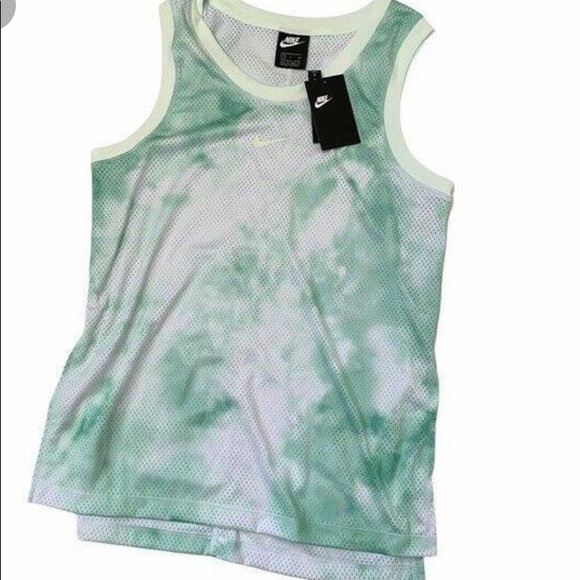 NWT! Nike Women's Sportswear Icon Clash Sky Dye Tank size S - Picture 1 of 7